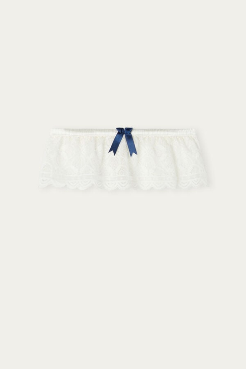 Intimissimi Blonder Garter Hvide | DKJVR78749